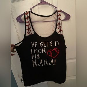 Baseball Mom Tank Fits like a Large/X-Large